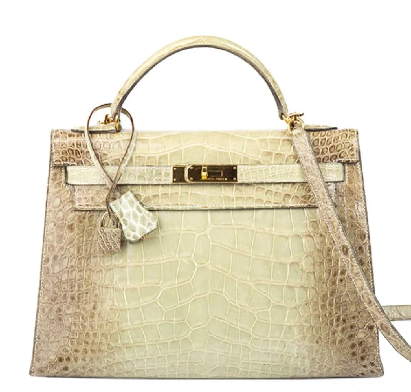 Hermès Kelly Bags with a decorative tassel charmHermès Natura Vert Celadon Kelly 32 Bag