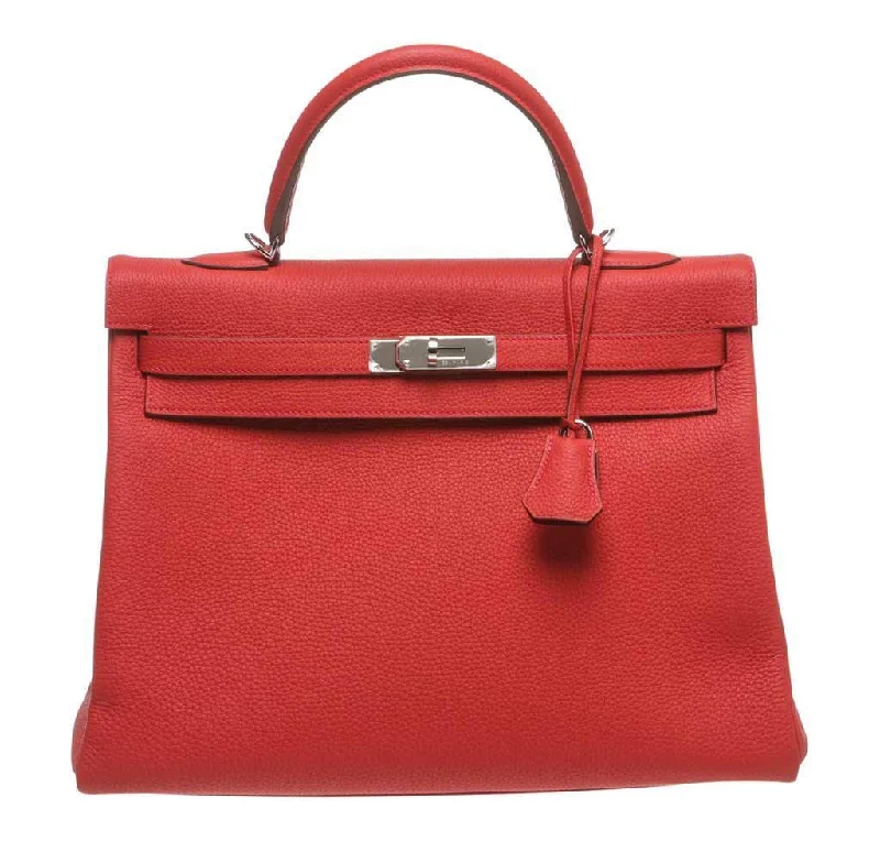 Hermès Kelly Bags in a rare shade of royal purple for a statementHermès Kelly 35 Red Bag Palladium Hardware