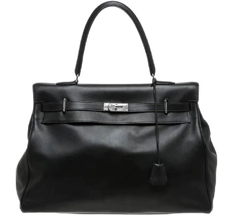 Hermès Kelly Bags with a detachable keychain holderHermès Relax Travel Bag Kelly 50 Black