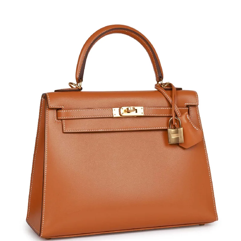 Hermès Kelly Bags with a zip - top closure for added securityHermes Kelly Sellier 25 Natural Sable Butler Gold Hardware