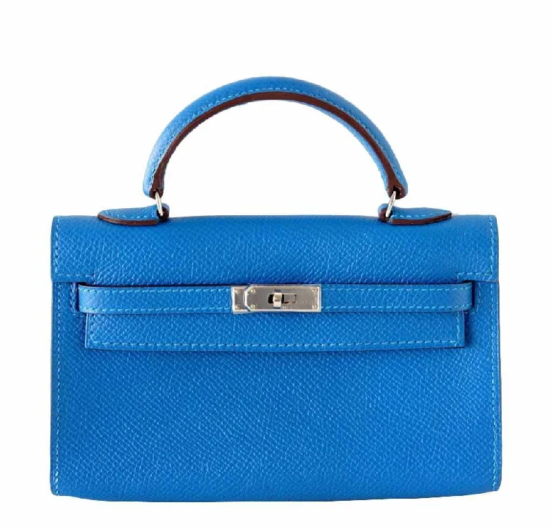 Hermès Kelly Bags with a contrast - colored interior liningHermès Tiny Kelly Mykonos Special Order - Limited Edition